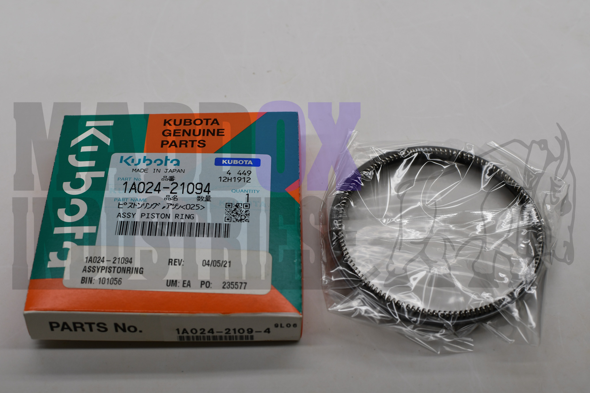 Kubota 1A024-21094 Piston Ring
